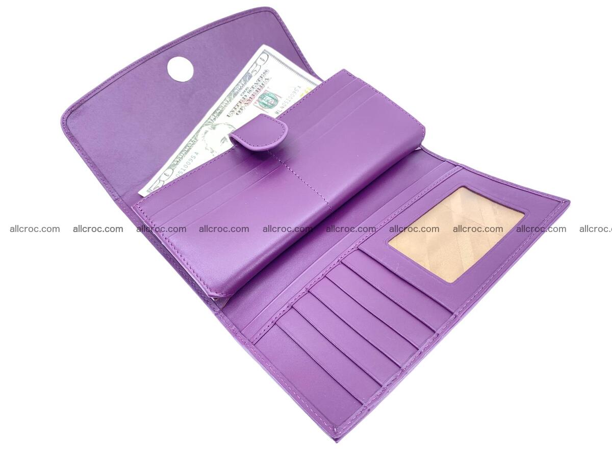 Women crocodile skin long wallet 2150 Foto 8