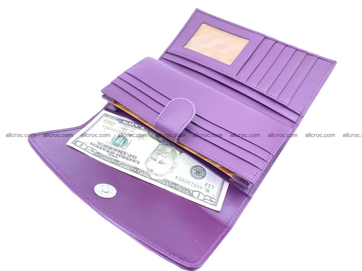 Women crocodile skin long wallet 2150 Foto 9