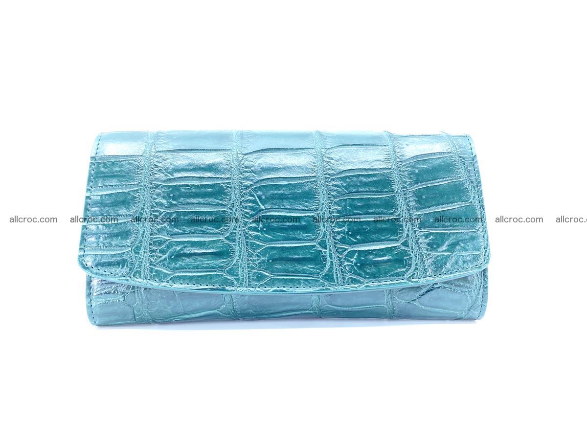Crocodile leather long wallet trifold 624 Foto 0