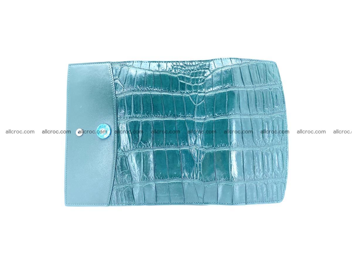 Crocodile leather long wallet trifold 624 Foto 7