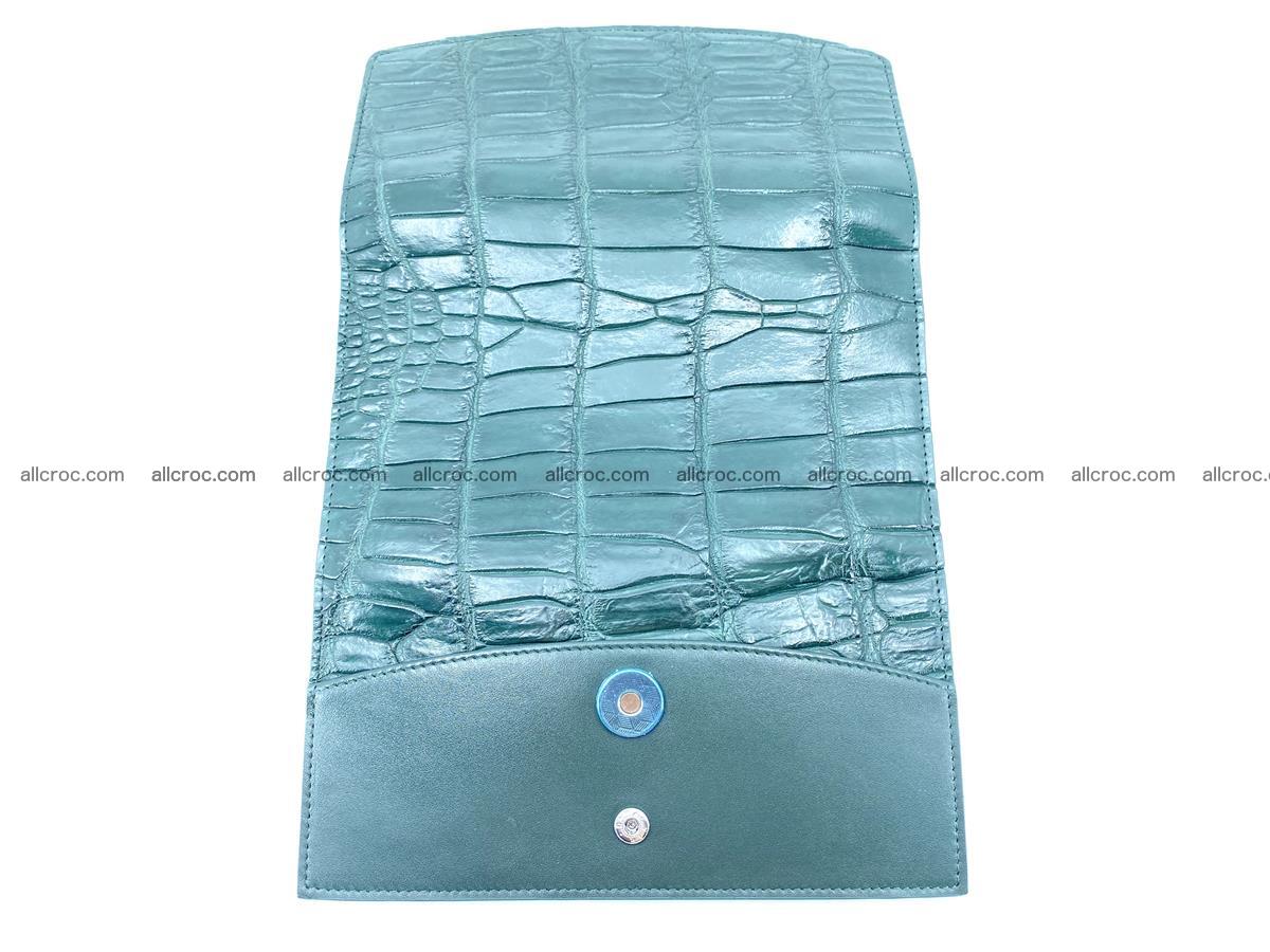 Crocodile leather long wallet trifold 624 Foto 8