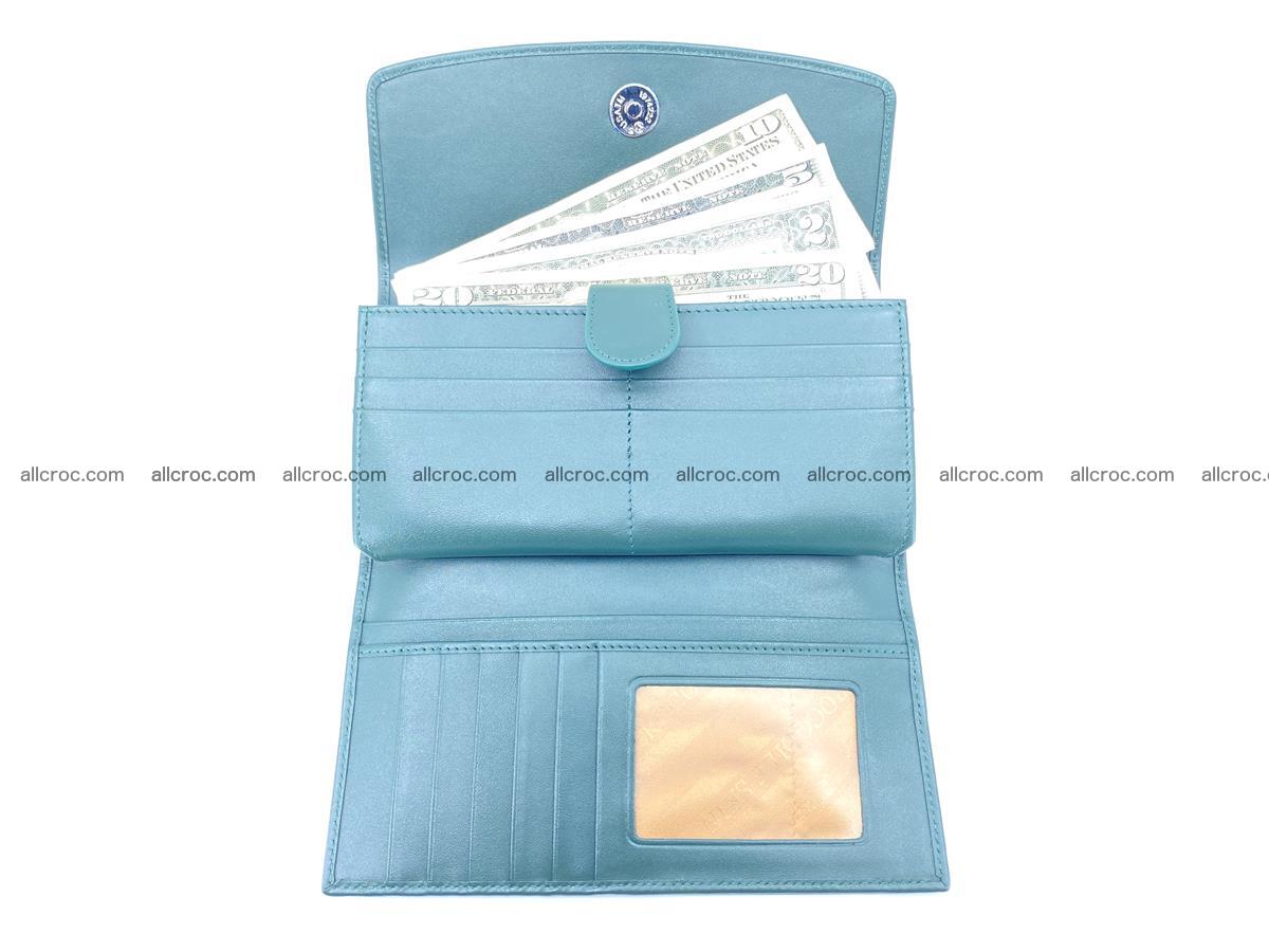 Crocodile leather long wallet trifold 624 Foto 4