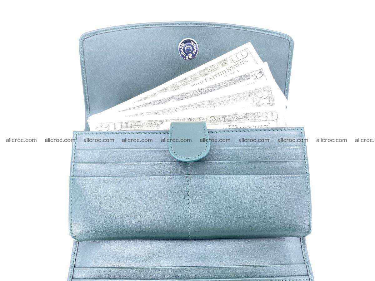 Crocodile leather long wallet trifold 624 Foto 5