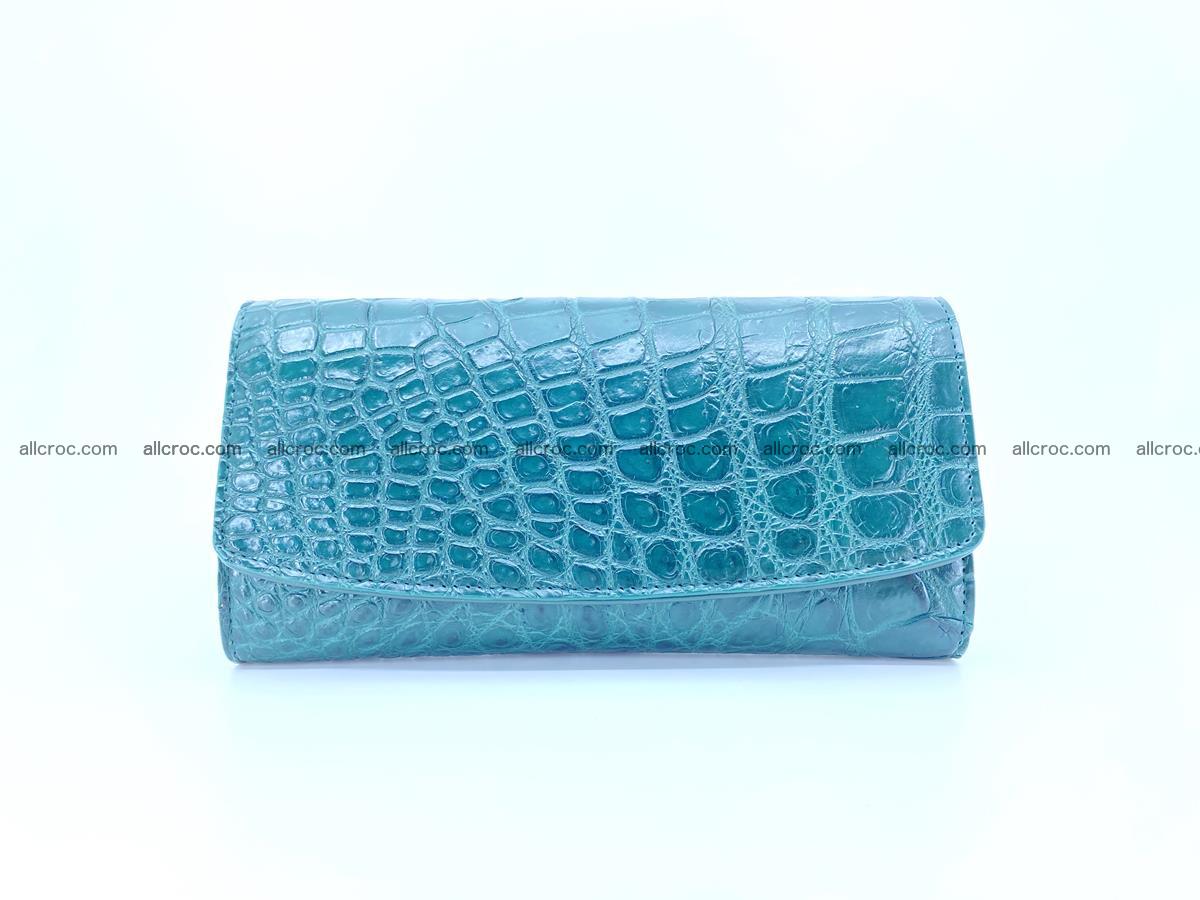 Crocodile leather long wallet trifold 623 Foto 0