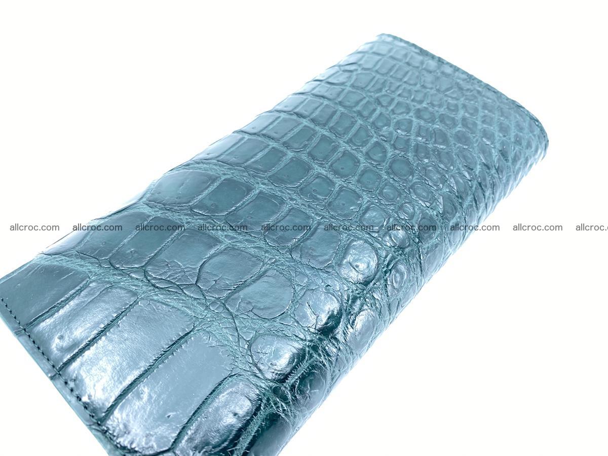 Crocodile leather long wallet trifold 623 Foto 3