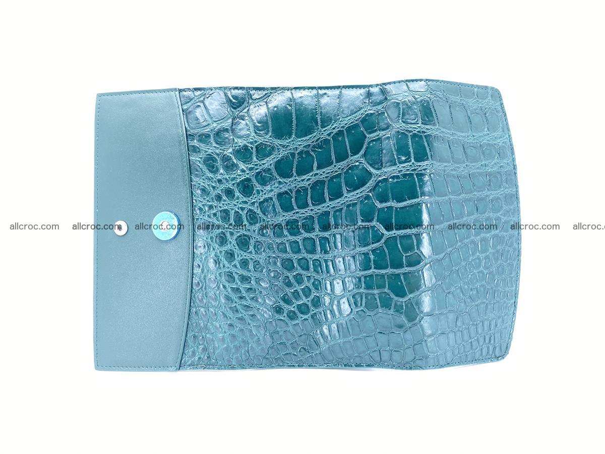 Crocodile leather long wallet trifold 623 Foto 7