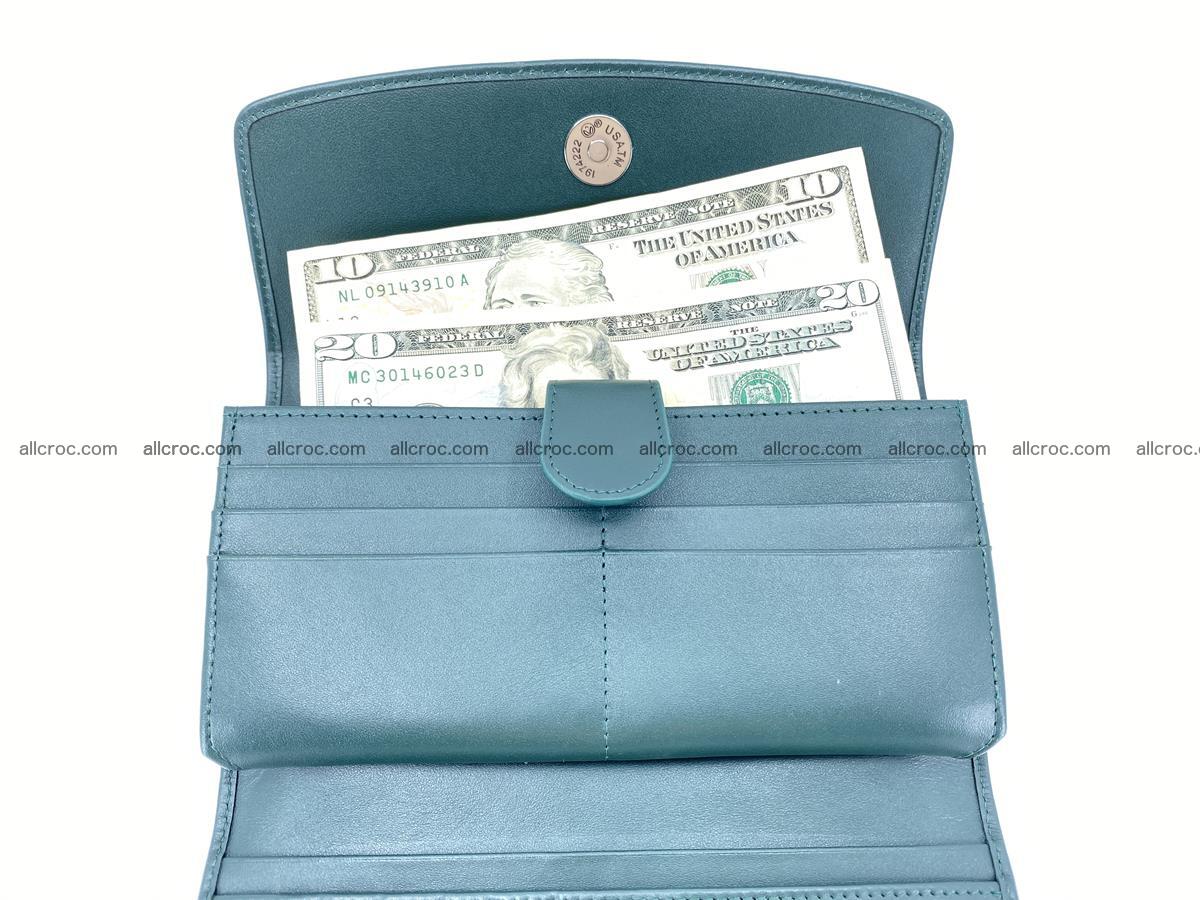 Crocodile leather long wallet trifold 623 Foto 5