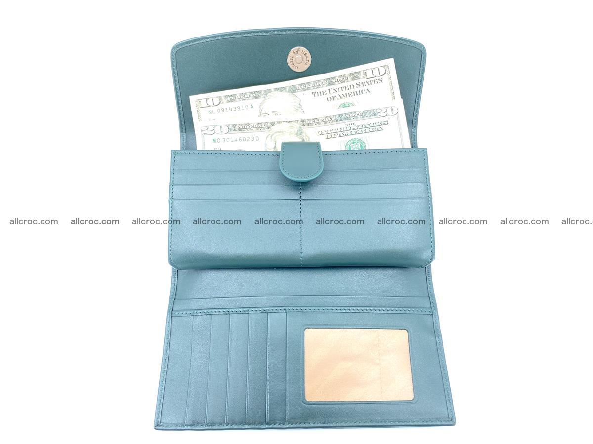 Crocodile leather long wallet trifold 623 Foto 4