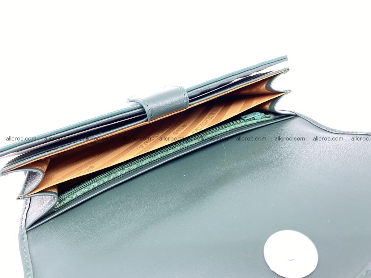 Crocodile leather long wallet trifold 623 Foto 6