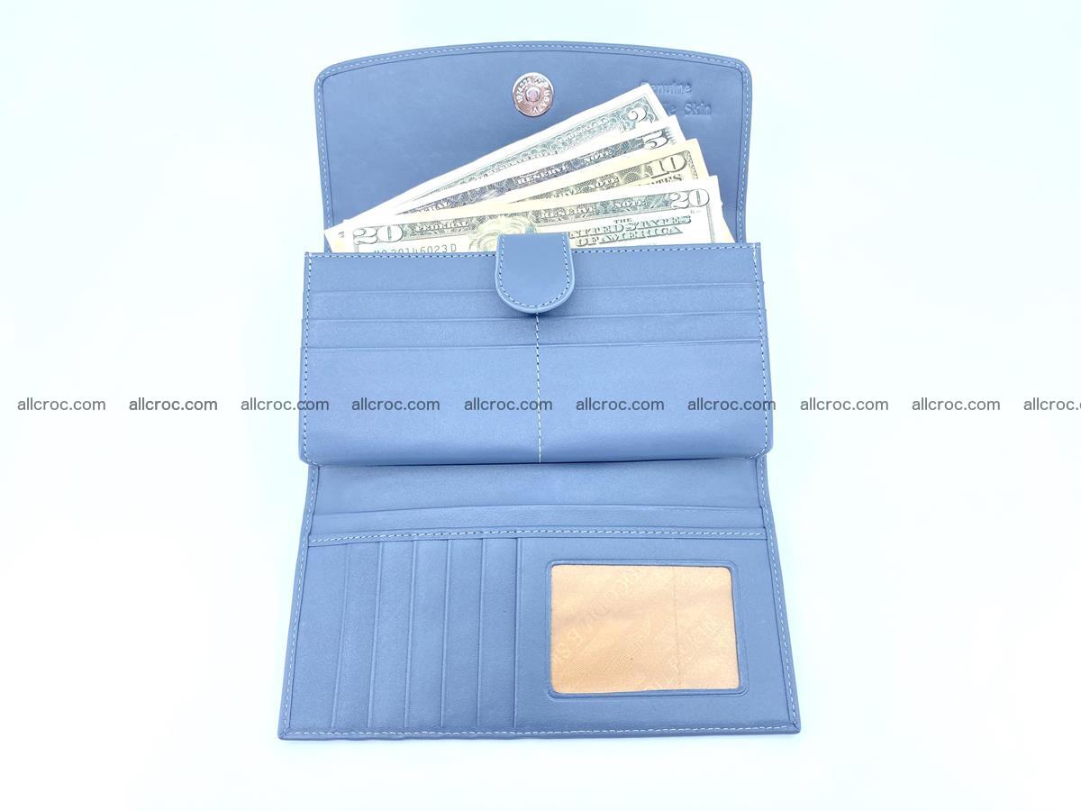 Crocodile leather long wallet trifold 625 Foto 4