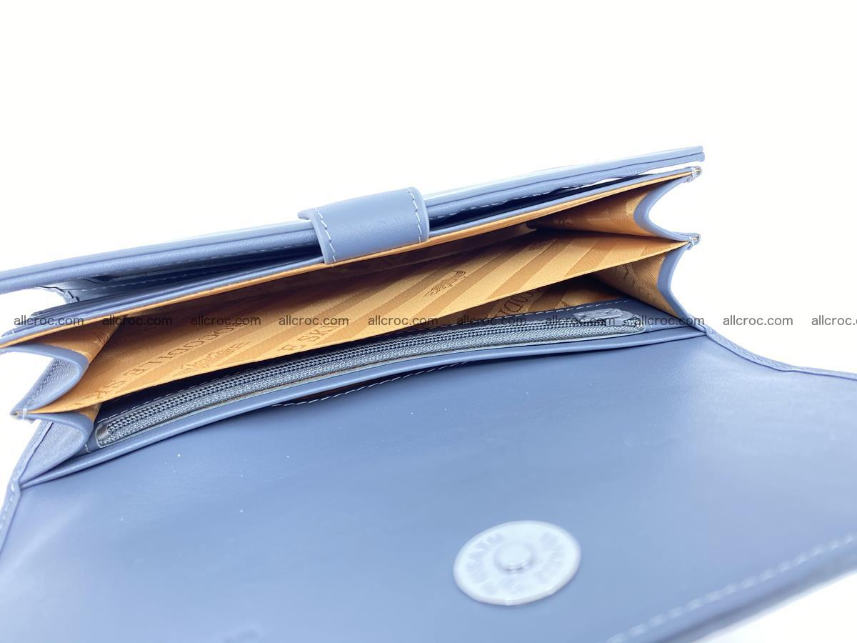 Crocodile leather long wallet trifold 625 Foto 6