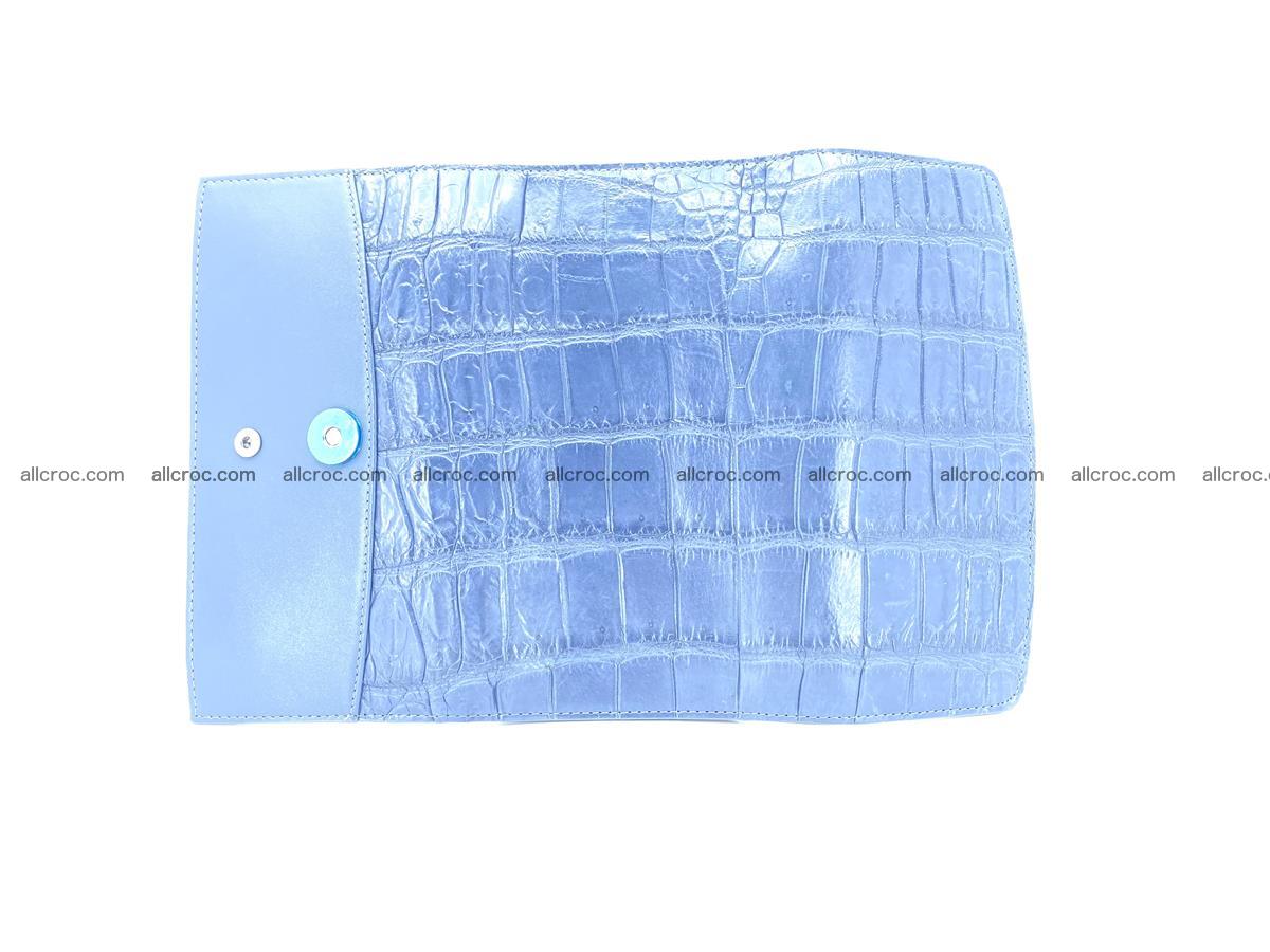 Crocodile leather long wallet trifold 625 Foto 7