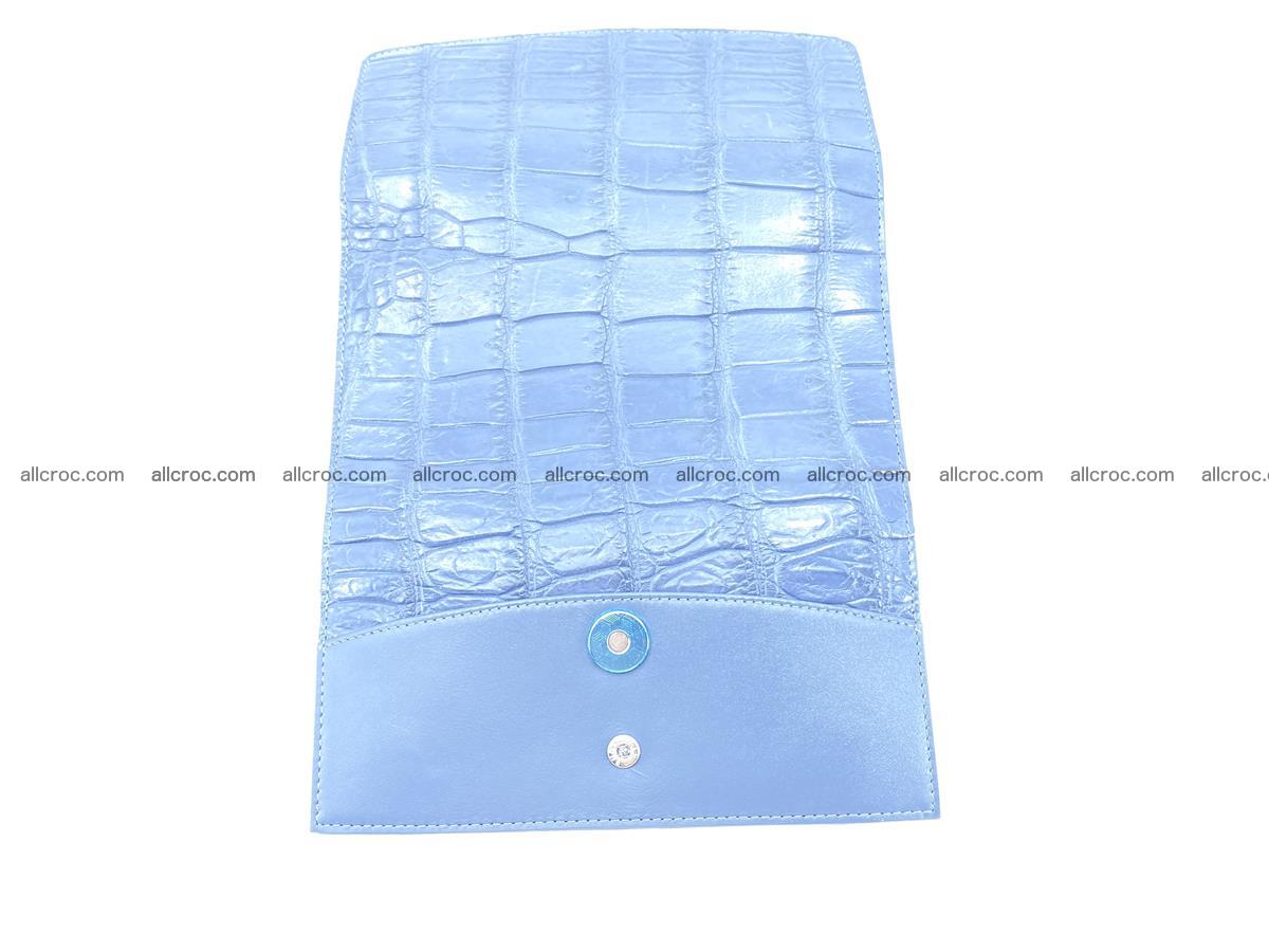 Crocodile leather long wallet trifold 625 Foto 8