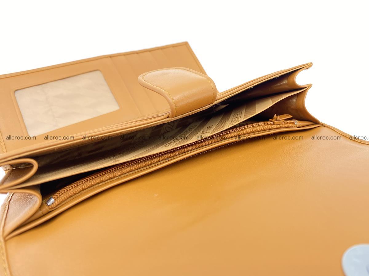 Crocodile leather long wallet trifold 627 Foto 6