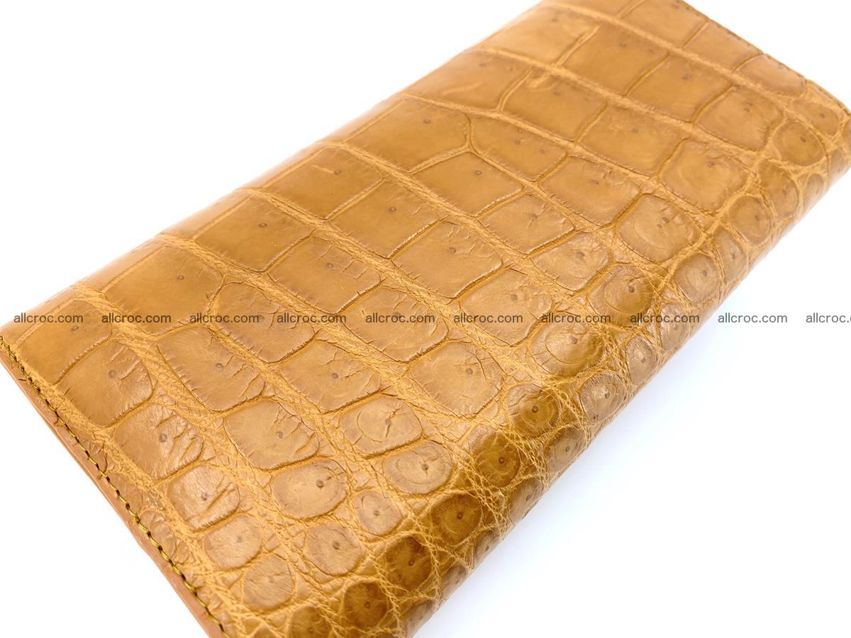 Crocodile leather long wallet trifold 627 Foto 2
