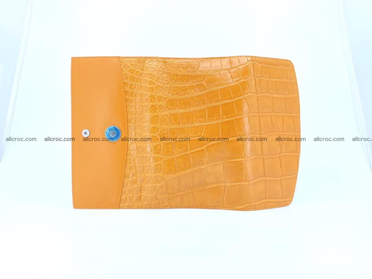 Crocodile leather long wallet trifold 627 Foto 7