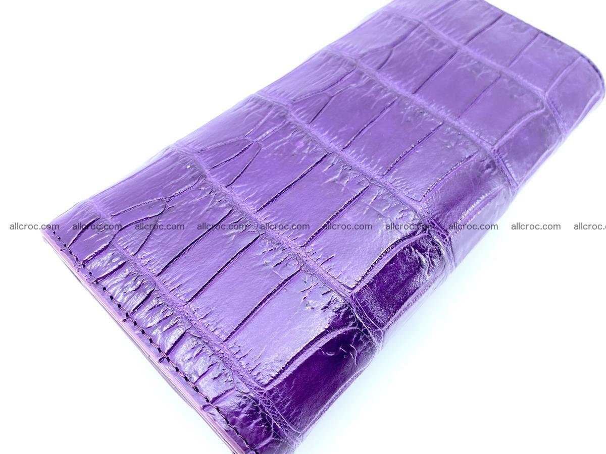 Crocodile leather long wallet trifold 626 Foto 3