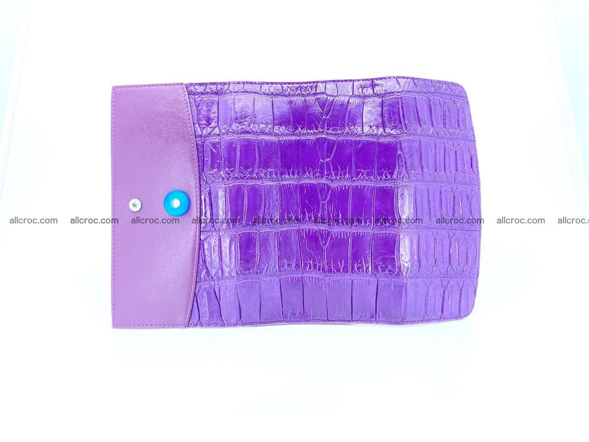 Crocodile leather long wallet trifold 626 Foto 7