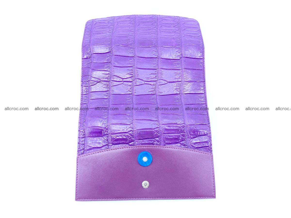Crocodile leather long wallet trifold 626 Foto 8