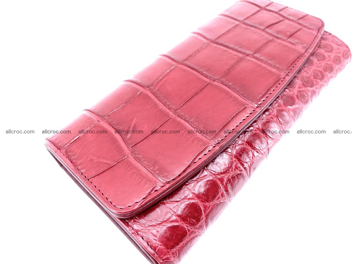 Crocodile leather long wallet trifold 622 Foto 2