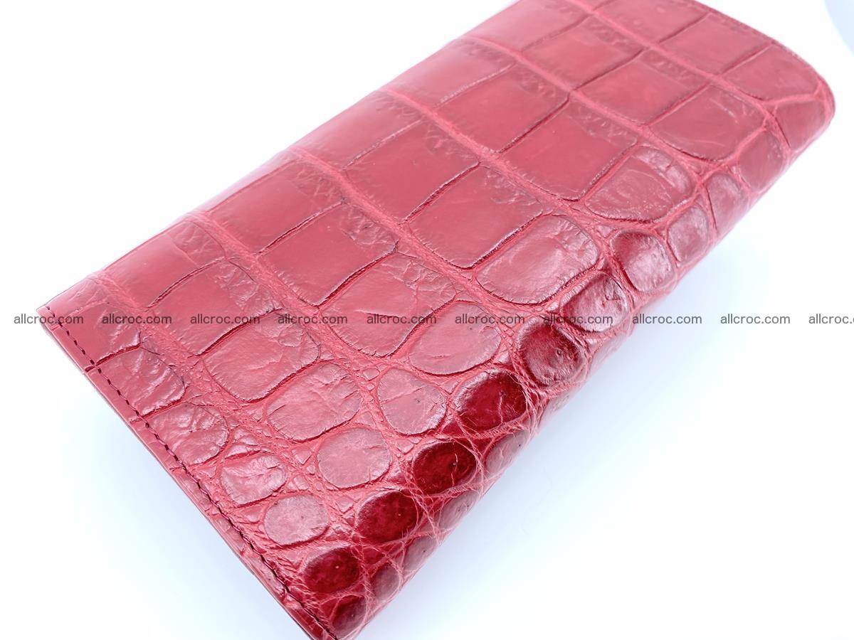 Crocodile leather long wallet trifold 622 Foto 3