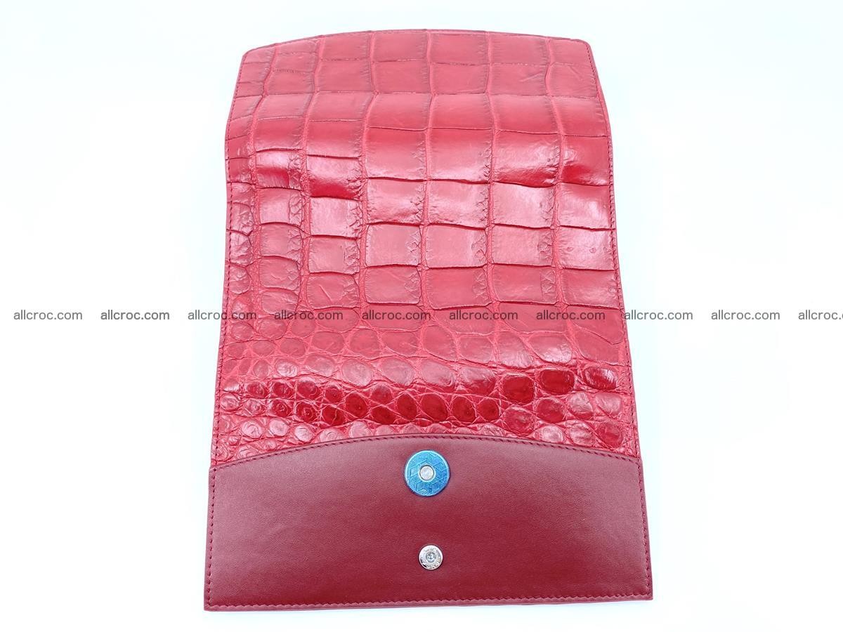 Crocodile leather long wallet trifold 622 Foto 8