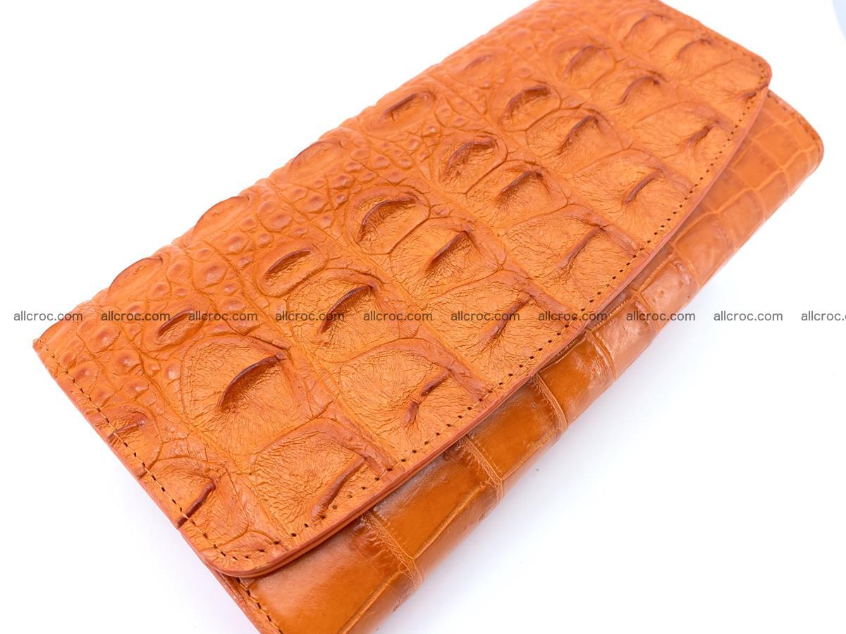 Crocodile leather long wallet trifold 630 Foto 2