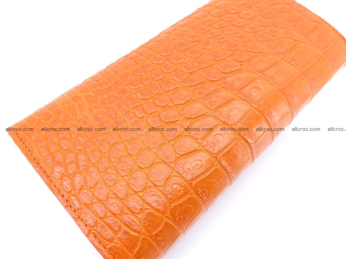 Crocodile leather long wallet trifold 630 Foto 3