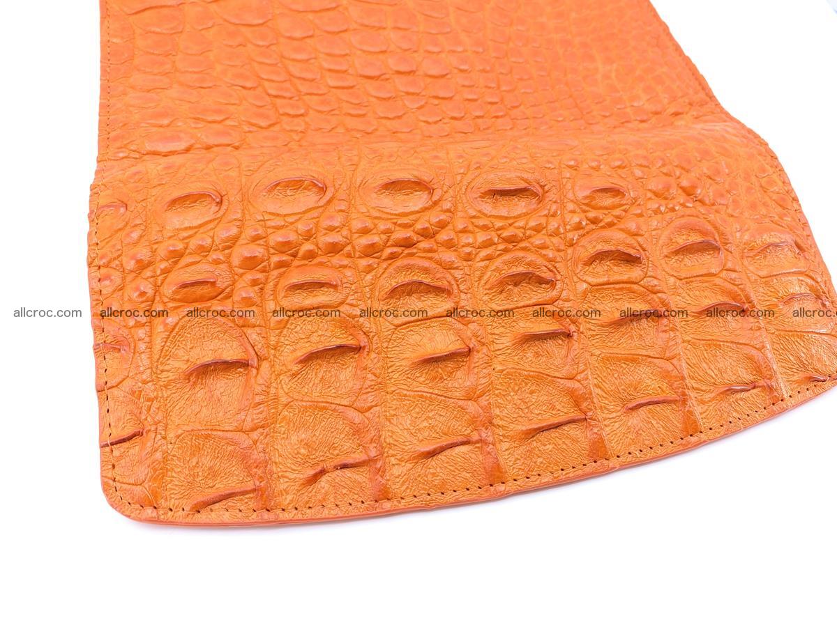 Crocodile leather long wallet trifold 630 Foto 4