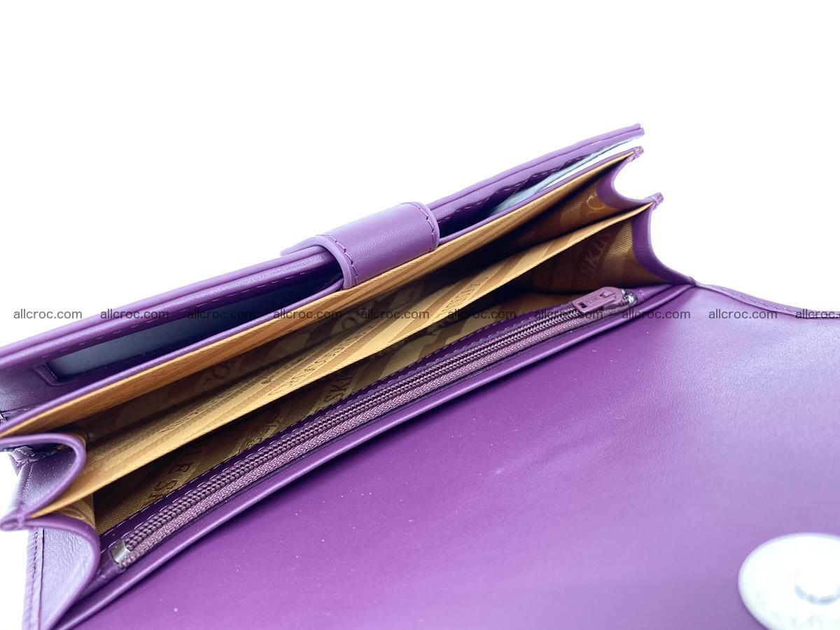 Crocodile leather long wallet trifold 629 Foto 7