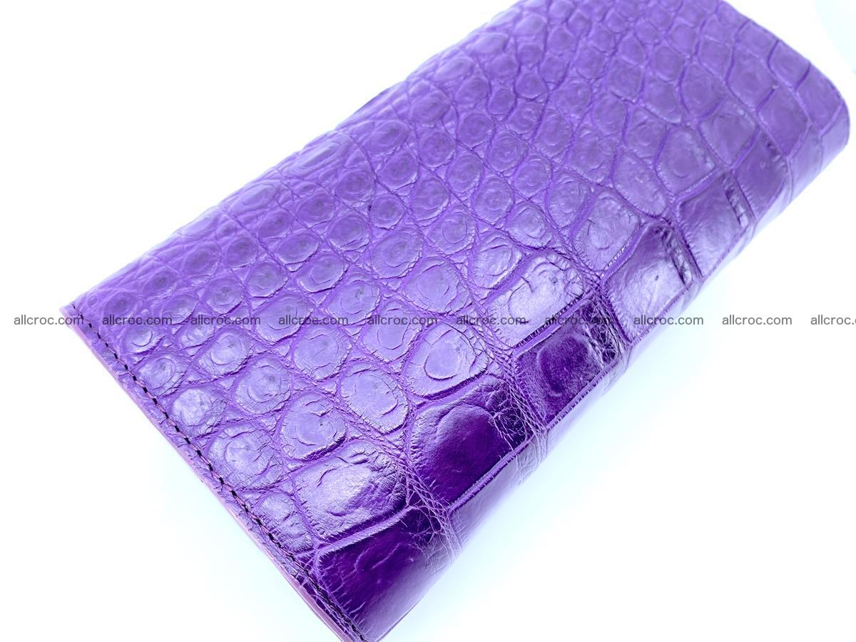 Crocodile leather long wallet trifold 629 Foto 3