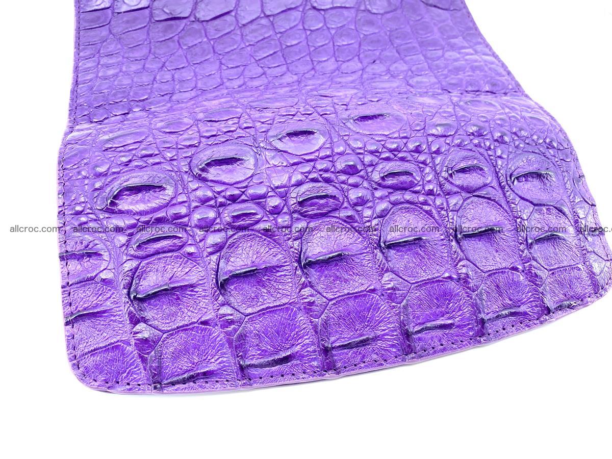 Crocodile leather long wallet trifold 629 Foto 4
