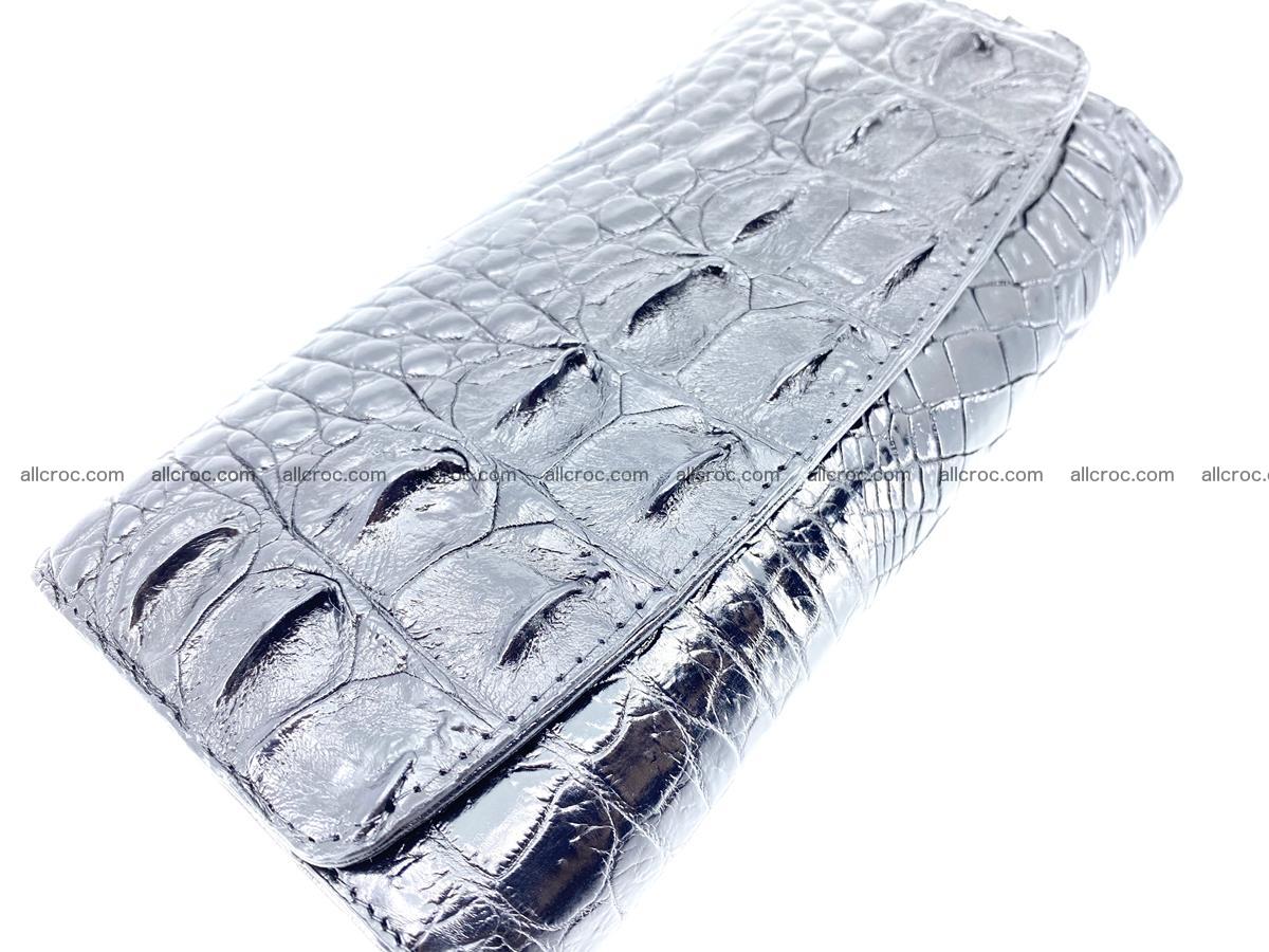Crocodile leather long wallet trifold 620 Foto 2