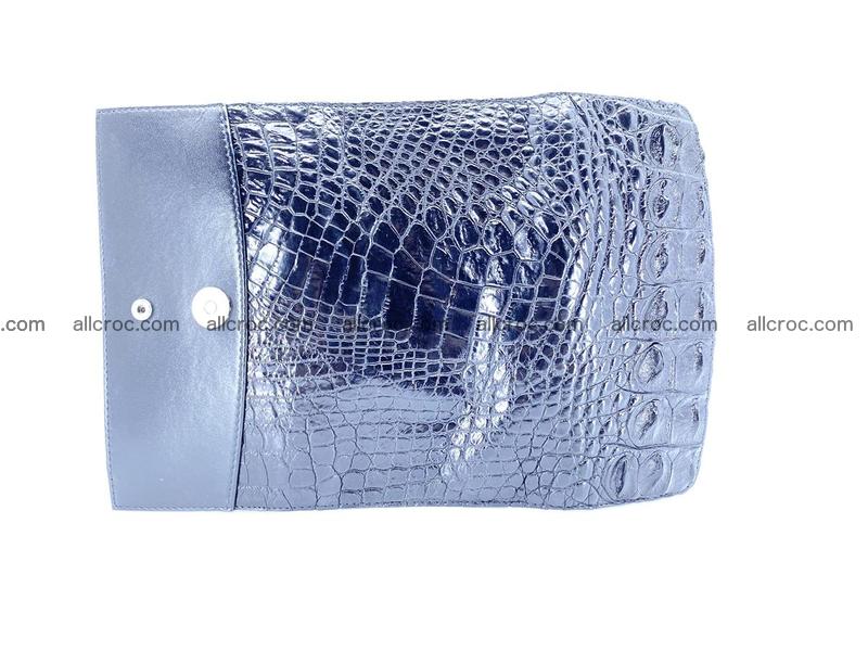 Crocodile leather long wallet trifold 620