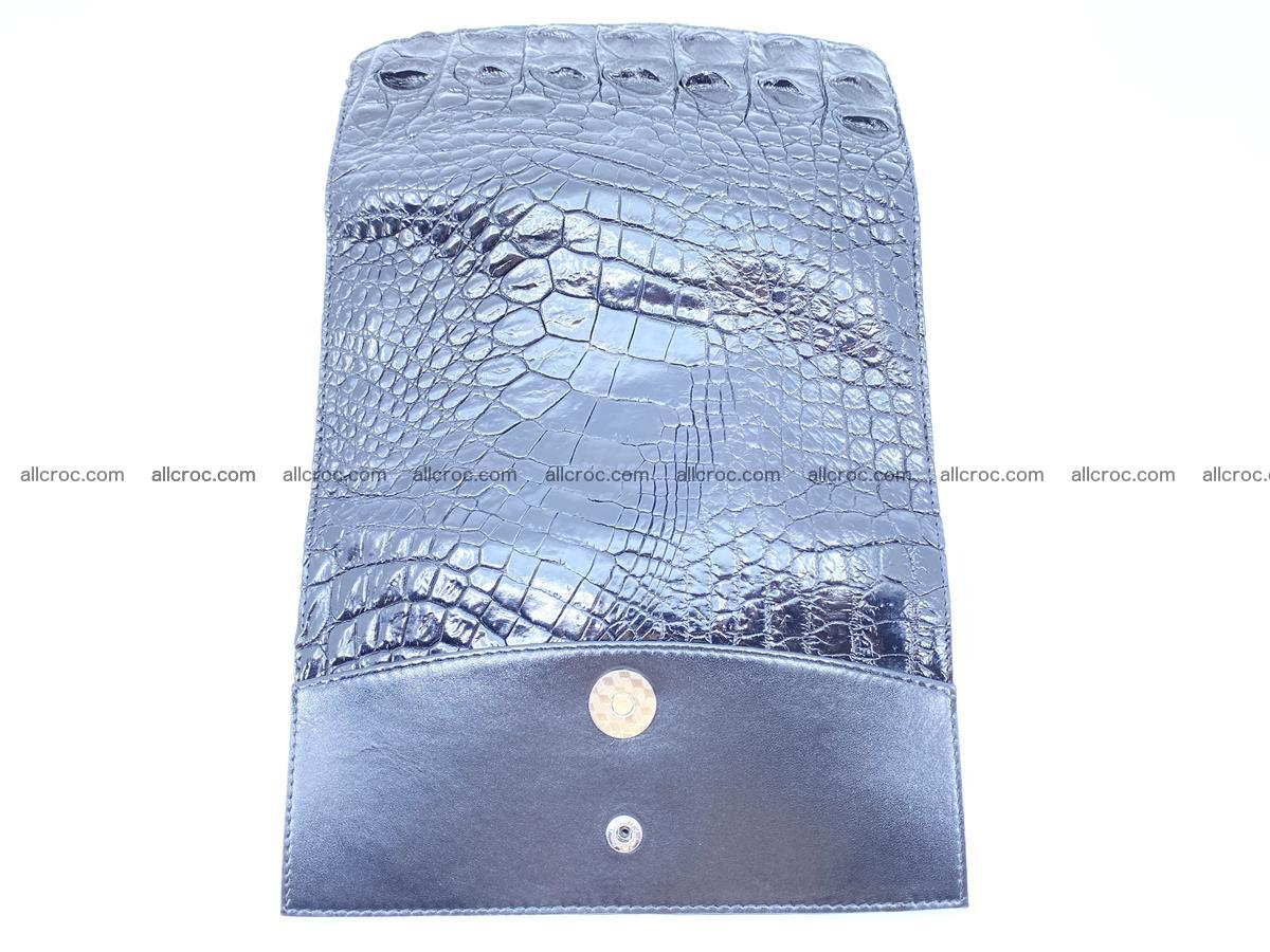 Crocodile leather long wallet trifold 620 Foto 6