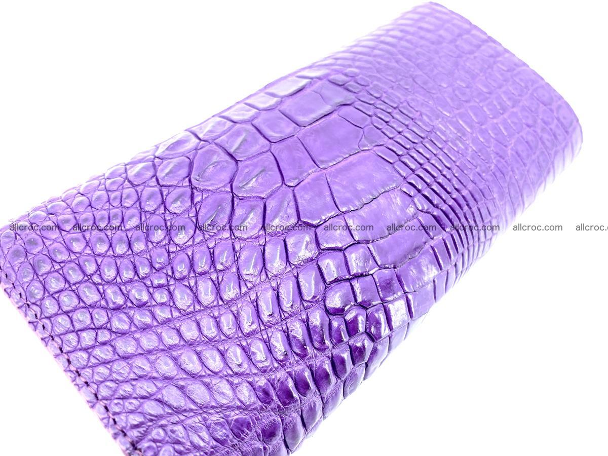 Crocodile leather long wallet trifold 619 Foto 3