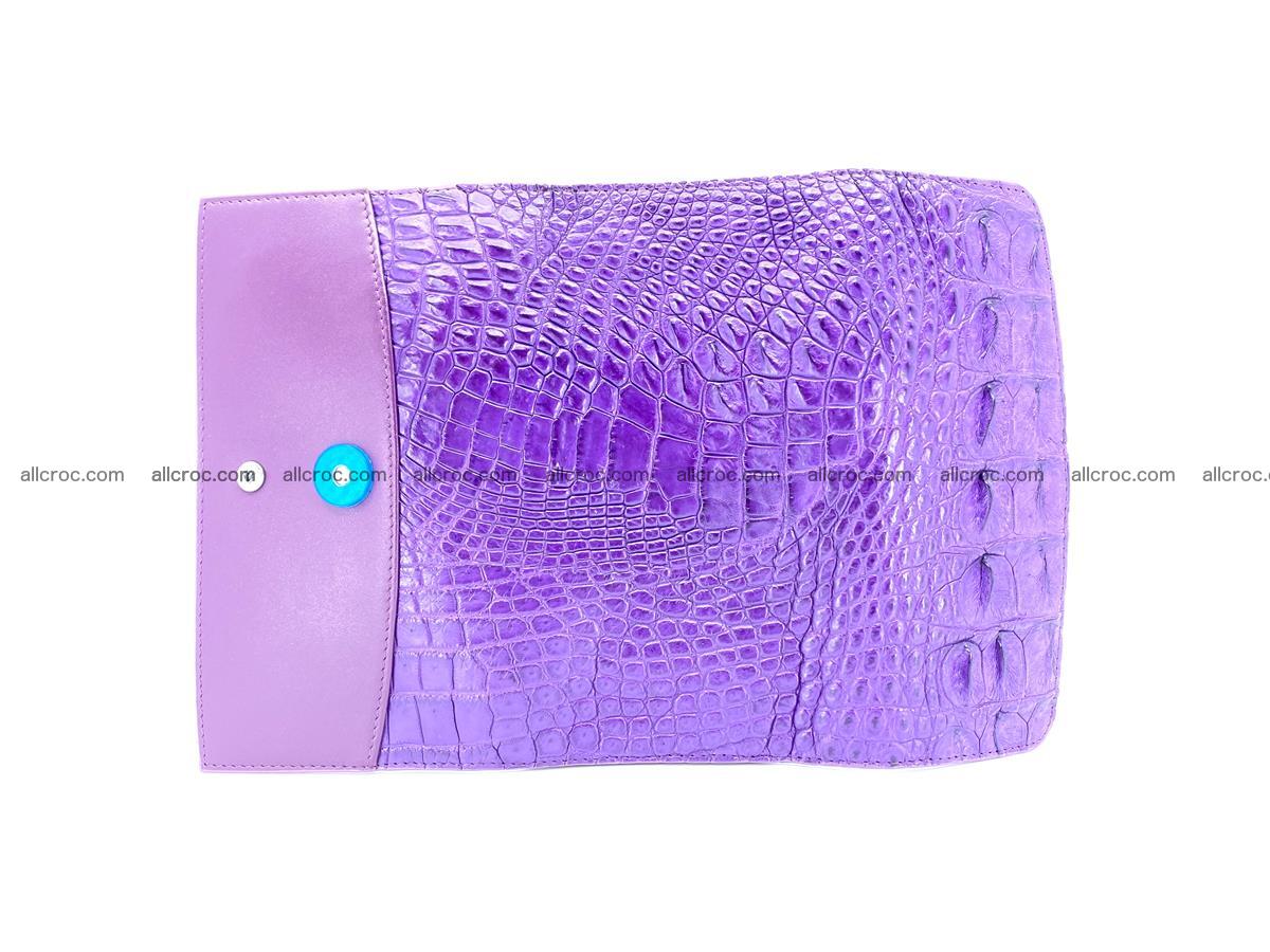 Crocodile leather long wallet trifold 619 Foto 8