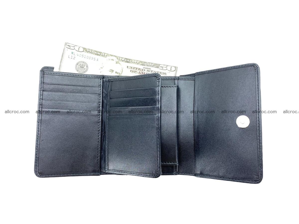 Women’s crocodile skin trifold wallet with coin compartment 1831 Foto 5