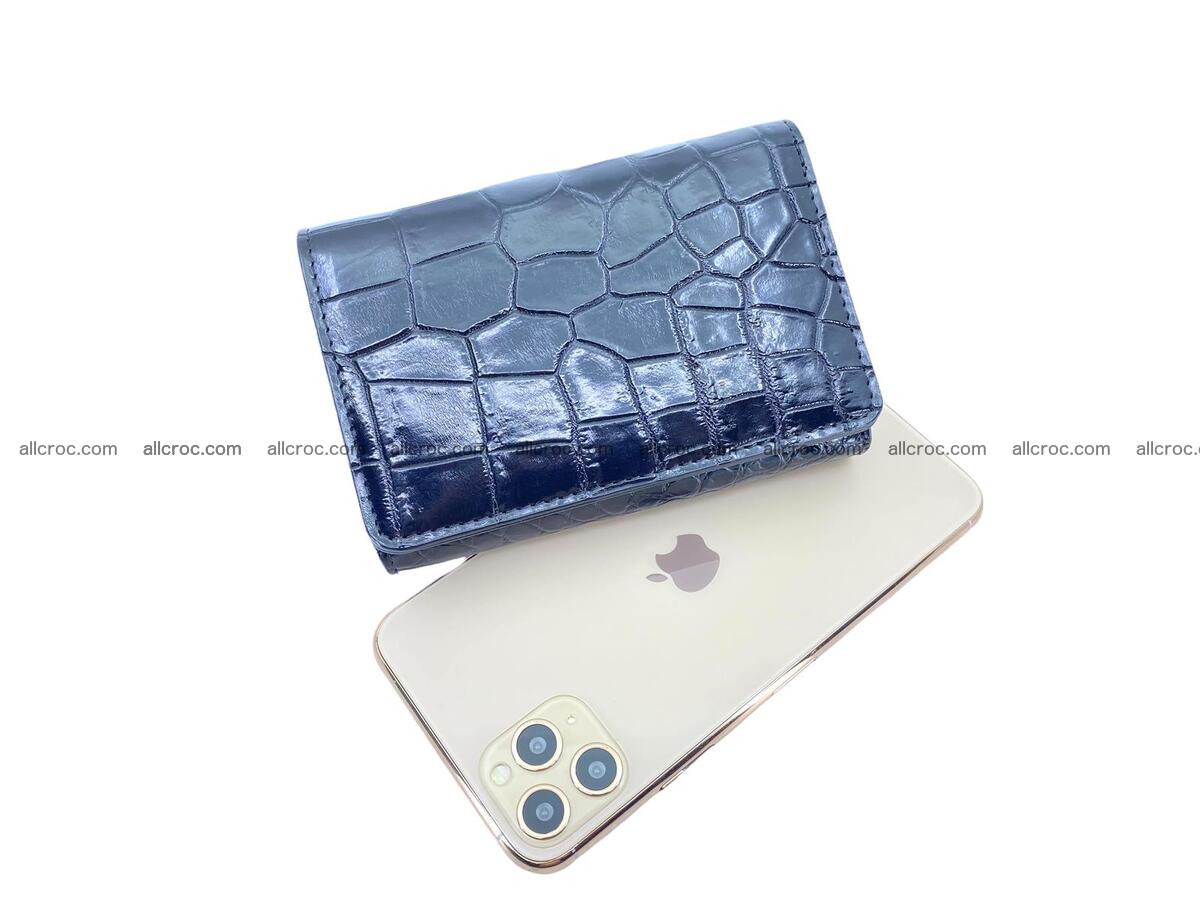 Women’s crocodile skin trifold wallet with coin compartment 1831 Foto 3