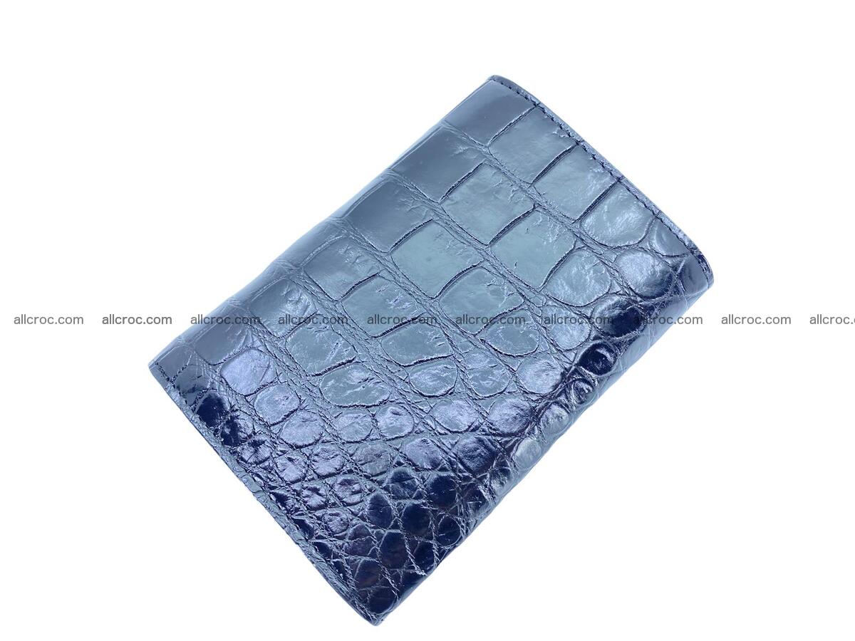Women’s crocodile skin trifold wallet with coin compartment 1831 Foto 1