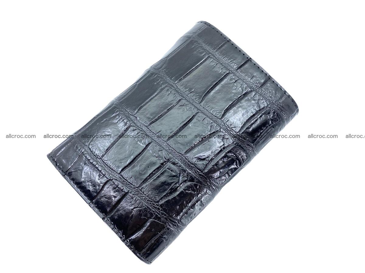 Women’s crocodile skin trifold wallet with coin compartment 1834 Foto 1
