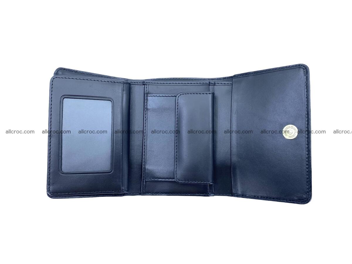 Women’s crocodile skin trifold wallet with coin compartment 1834 Foto 4