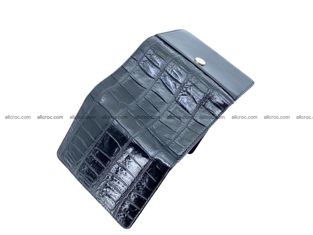 Women’s crocodile skin trifold wallet with coin compartment 1834 Foto 2