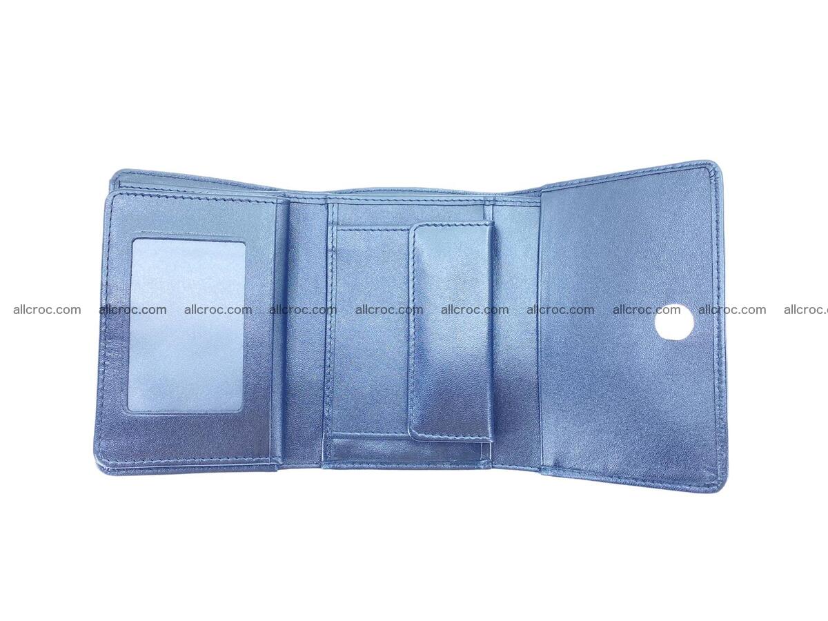 Women’s crocodile skin trifold wallet with coin compartment 1826 Foto 5