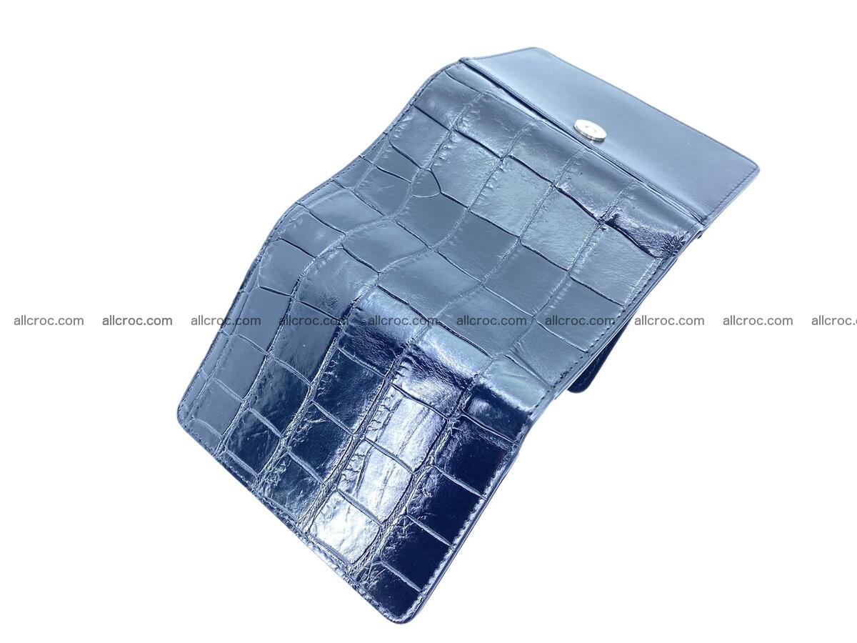 Women’s crocodile skin trifold wallet with coin compartment 1826 Foto 2