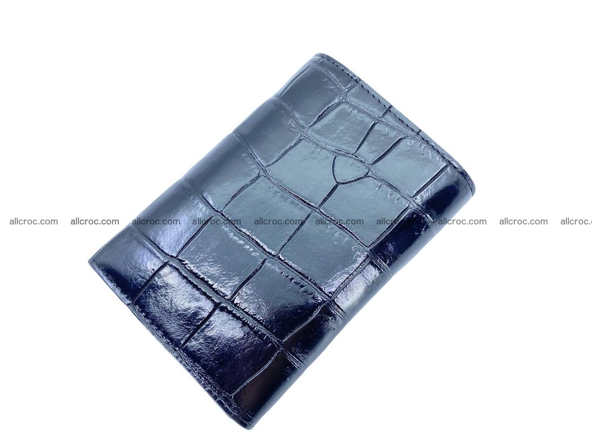 Women’s crocodile skin trifold wallet with coin compartment 1826 Foto 1