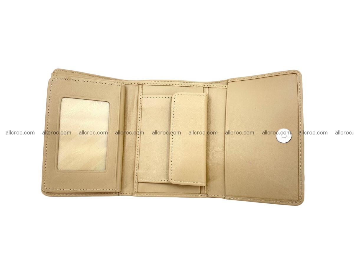 Women’s crocodile skin trifold wallet with coin compartment 1837 Foto 4