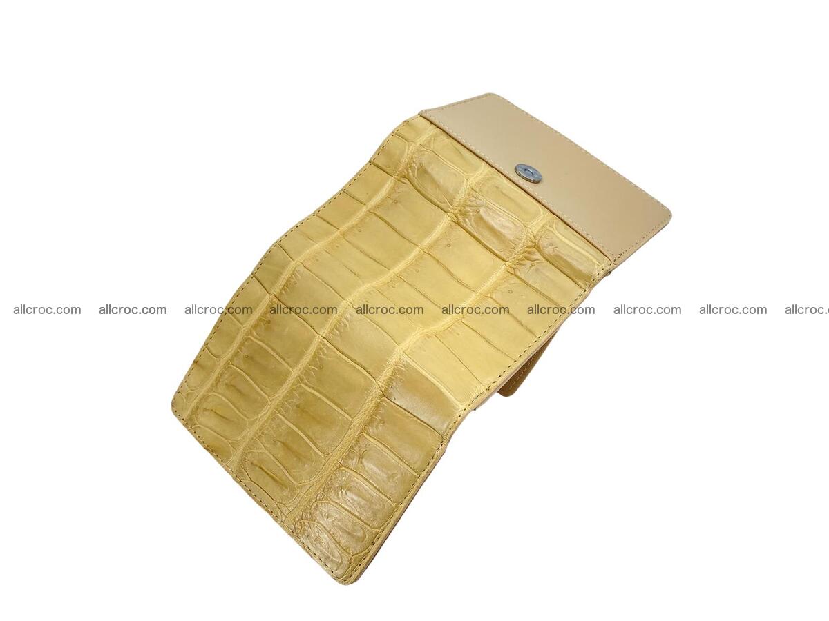 Women’s crocodile skin trifold wallet with coin compartment 1837 Foto 2