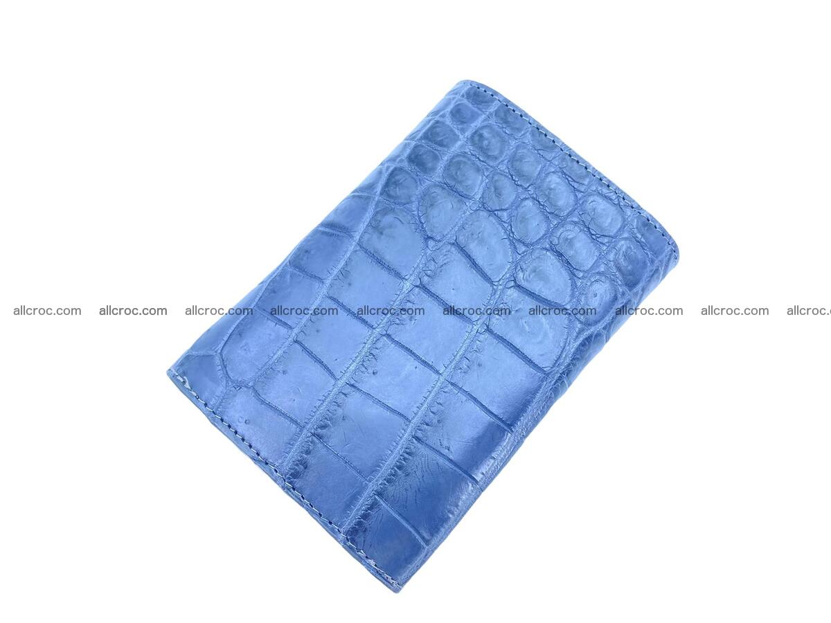 Women’s crocodile skin trifold wallet with coin compartment 1827 Foto 1