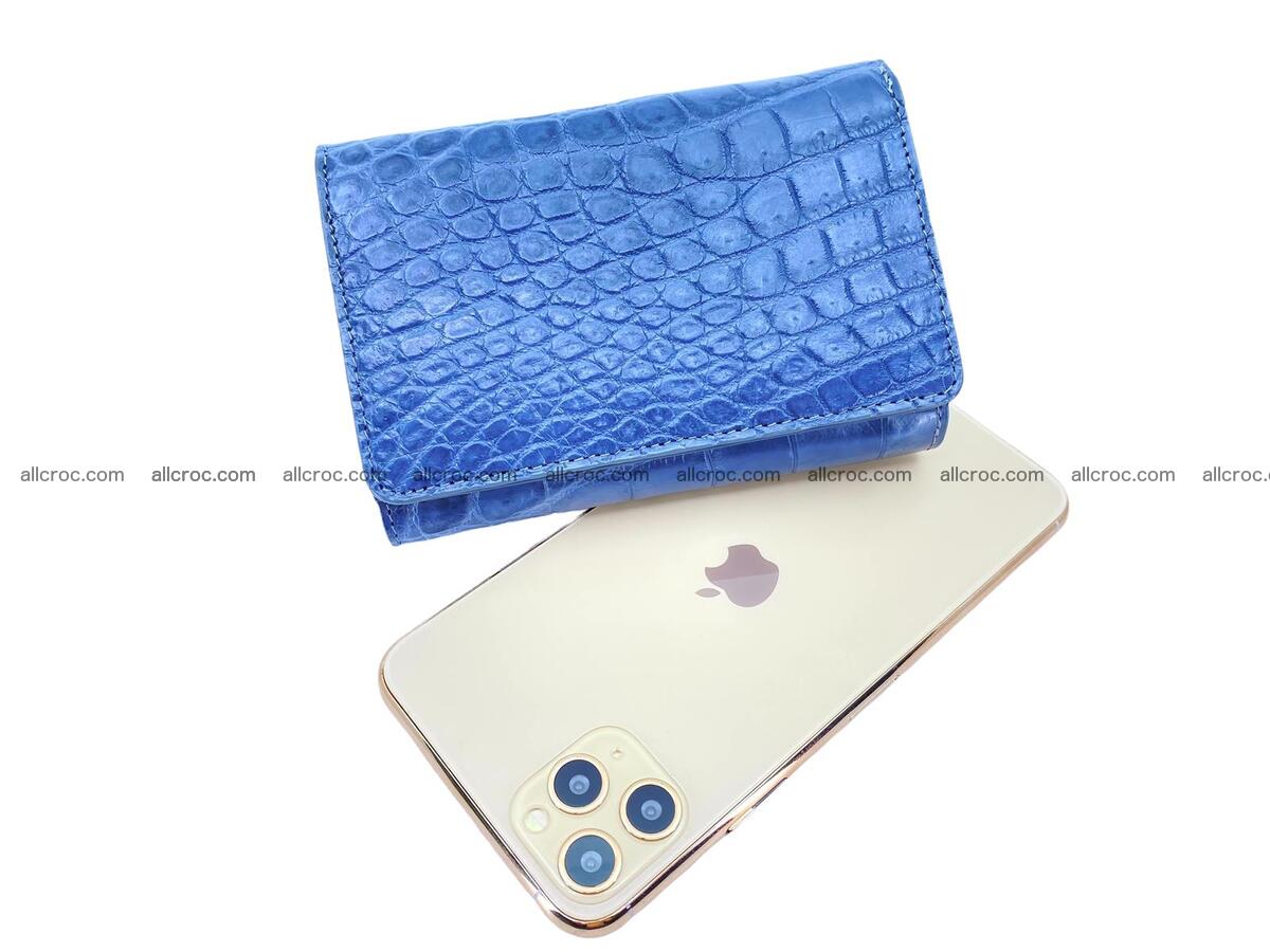 Women’s crocodile skin trifold wallet with coin compartment 1827 Foto 3
